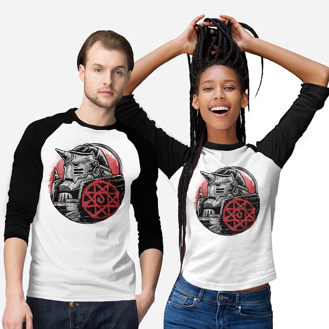 Armoured Soul-Unisex-Baseball-Tee-glitchygorilla