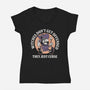 Witches Curse-Womens-V-Neck-Tee-Nemons