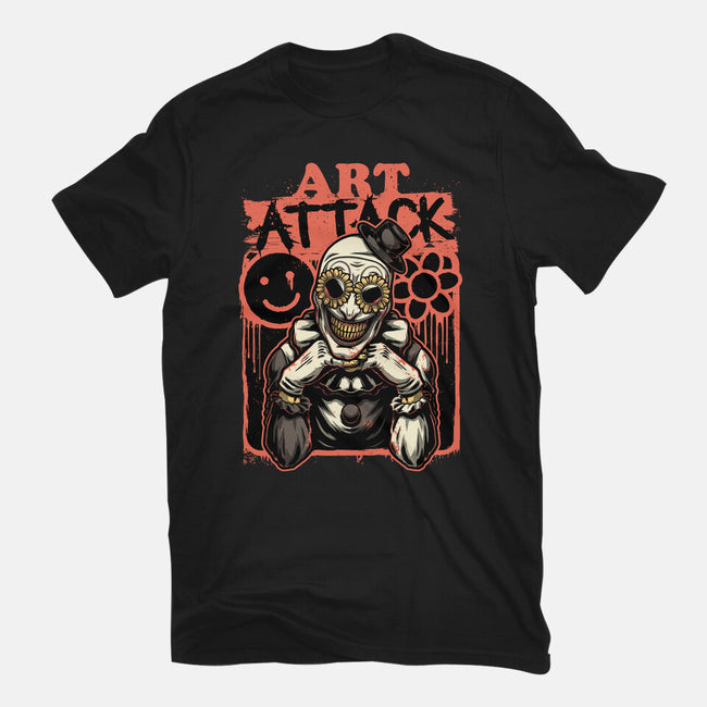 Clown Art TV Show-Mens-Heavyweight-Tee-Studio Mootant
