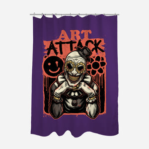 Clown Art TV Show-None-Polyester-Shower Curtain-Studio Mootant