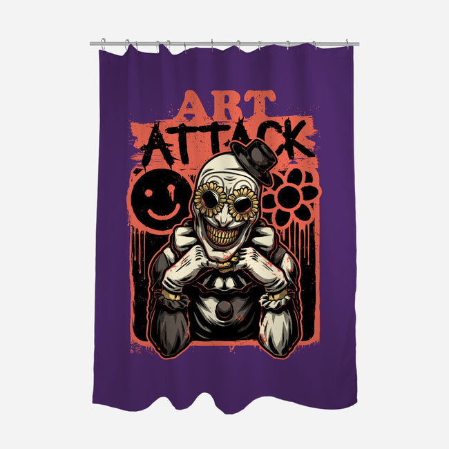 Clown Art TV Show-None-Polyester-Shower Curtain-Studio Mootant