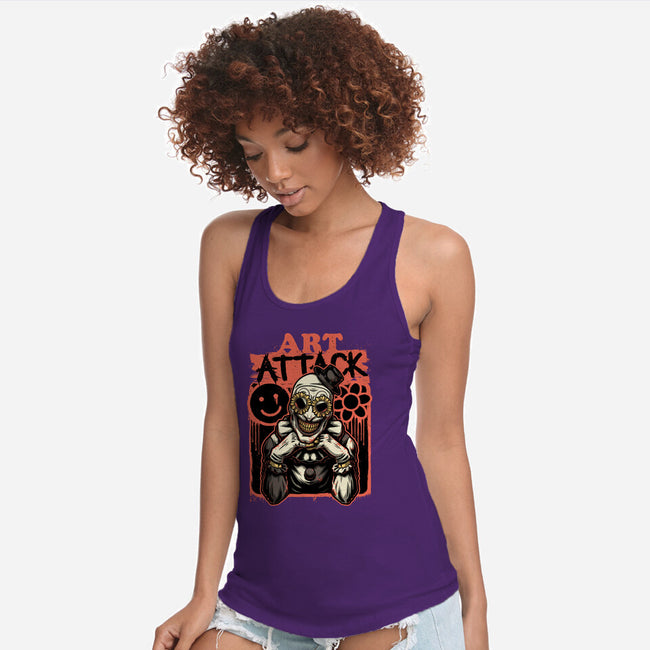 Clown Art TV Show-Womens-Racerback-Tank-Studio Mootant