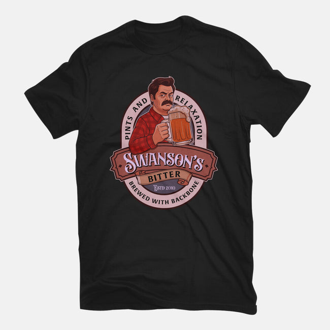 Swanson Bitter Ale-Womens-Fitted-Tee-P1yu5h