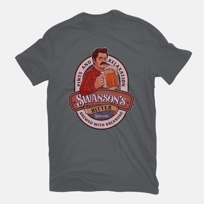 Swanson Bitter Ale-Womens-Fitted-Tee-P1yu5h