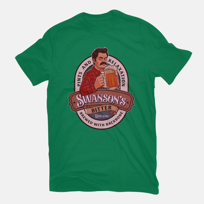 Swanson Bitter Ale-Womens-Fitted-Tee-P1yu5h