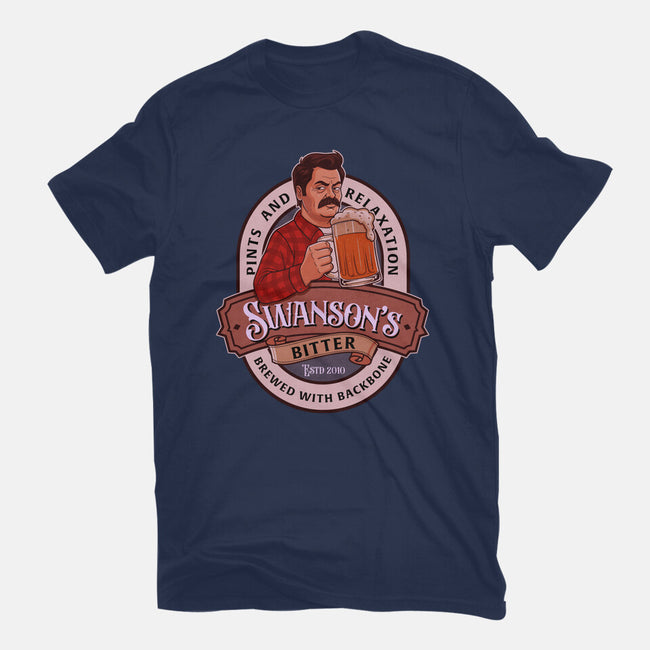 Swanson Bitter Ale-Womens-Fitted-Tee-P1yu5h