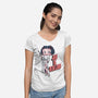 Rebel Pinup-Womens-V-Neck-Tee-P1yu5h