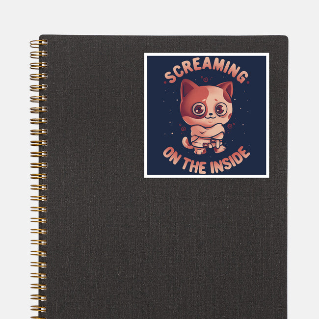 Screaming Inside-None-Glossy-Sticker-eduely