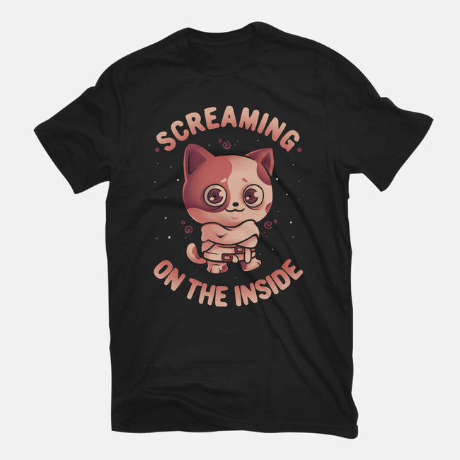 Screaming Inside-Womens-Fitted-Tee-eduely