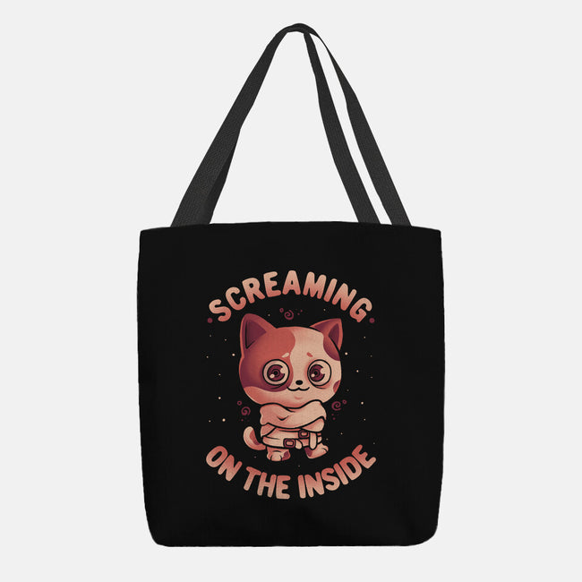Screaming Inside-None-Basic Tote-Bag-eduely