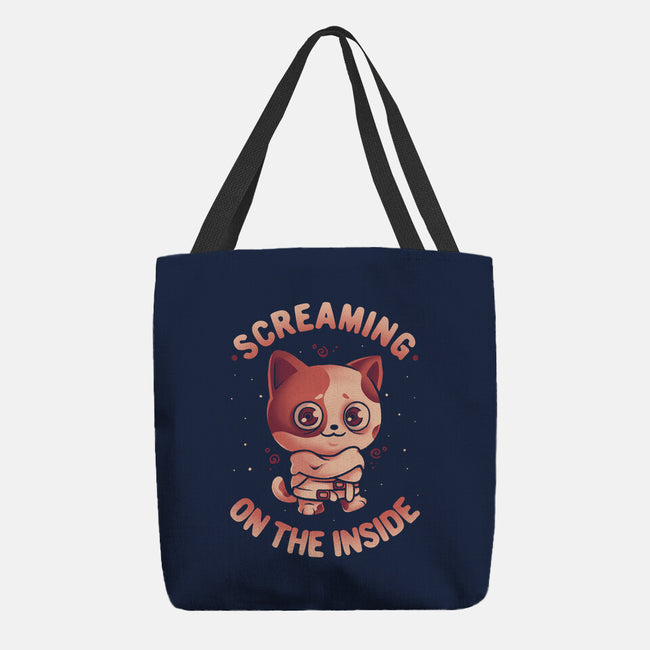Screaming Inside-None-Basic Tote-Bag-eduely