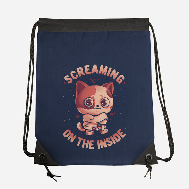 Screaming Inside-None-Drawstring-Bag-eduely