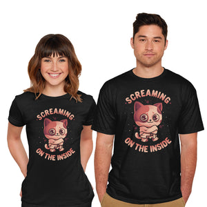 Screaming Inside-Mens-Basic-Tee-eduely