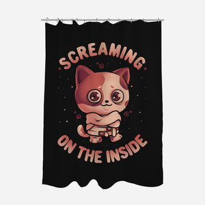 Screaming Inside-None-Polyester-Shower Curtain-eduely