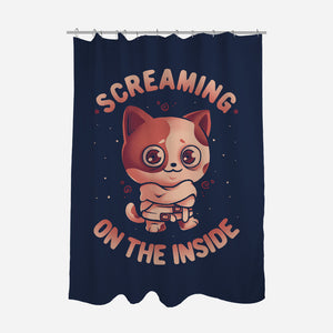 Screaming Inside-None-Polyester-Shower Curtain-eduely