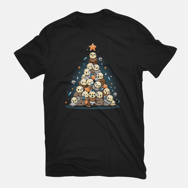 Otter Christmas-Mens-Heavyweight-Tee-Vallina84