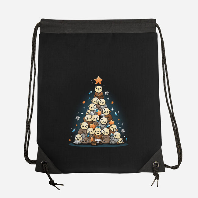 Otter Christmas-None-Drawstring-Bag-Vallina84