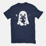 Ghost Kitten-Womens-Fitted-Tee-Vallina84