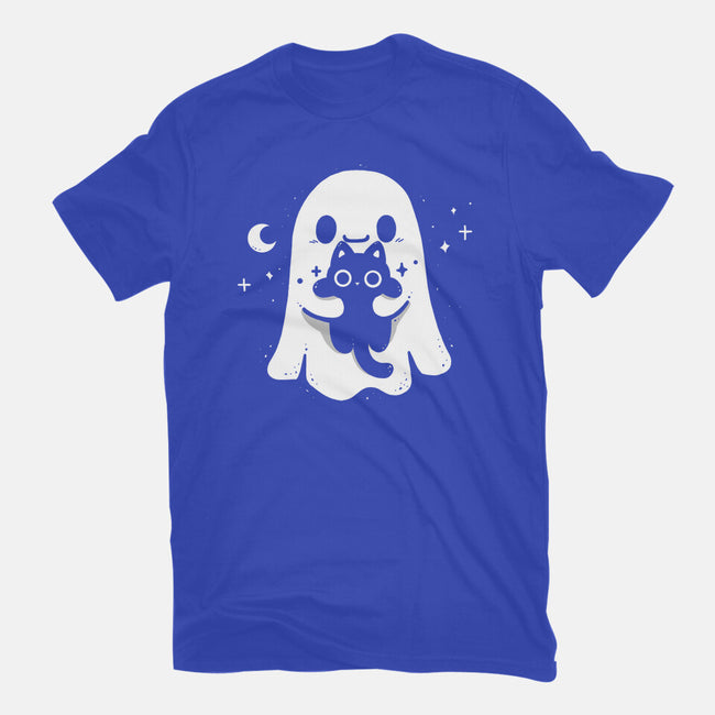 Ghost Kitten-Womens-Fitted-Tee-Vallina84