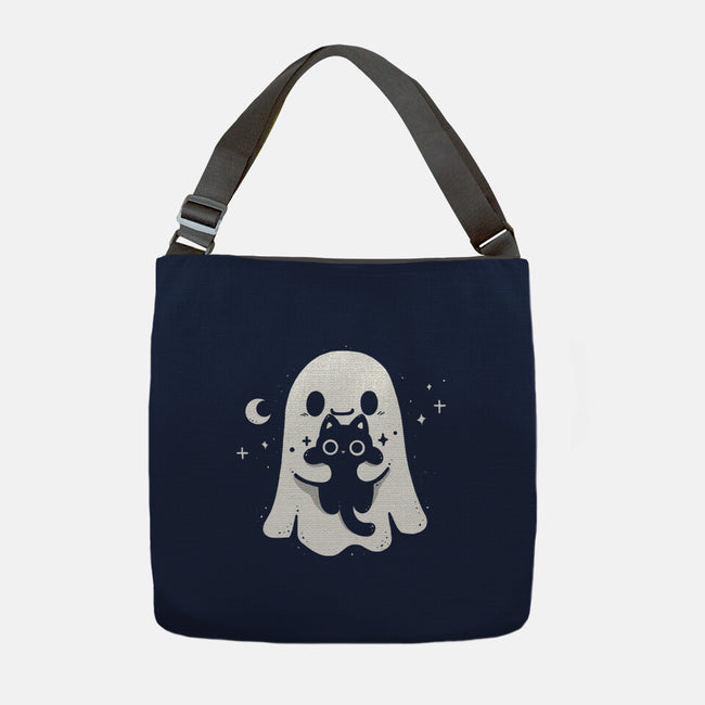 Ghost Kitten-None-Adjustable Tote-Bag-Vallina84