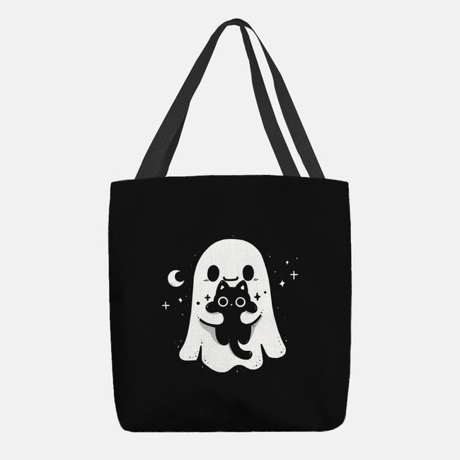 Ghost Kitten-None-Basic Tote-Bag-Vallina84