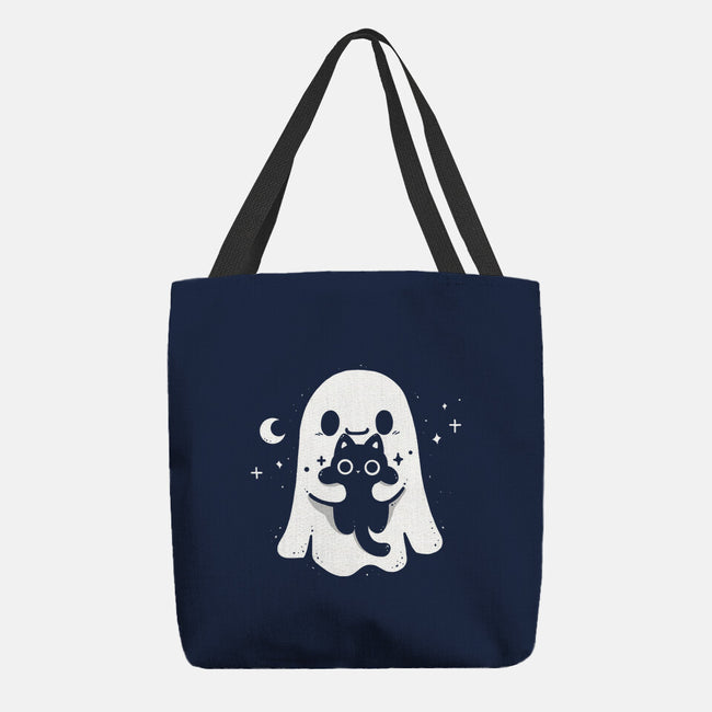 Ghost Kitten-None-Basic Tote-Bag-Vallina84