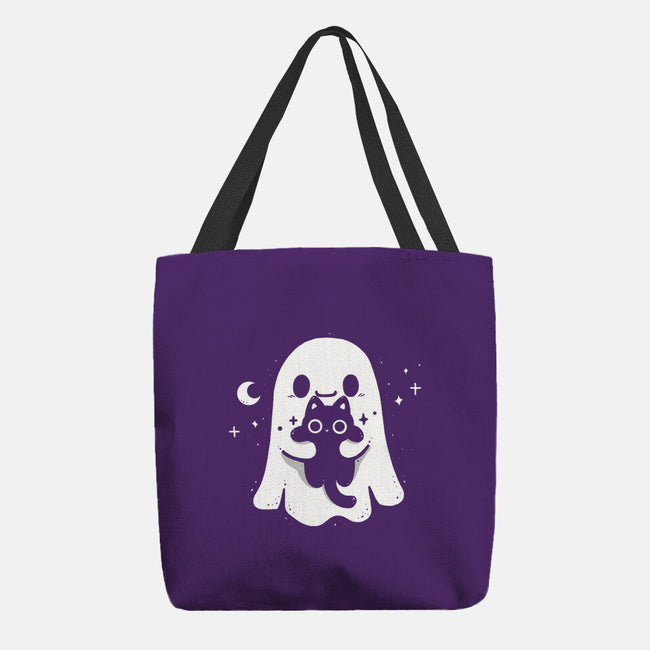 Ghost Kitten-None-Basic Tote-Bag-Vallina84