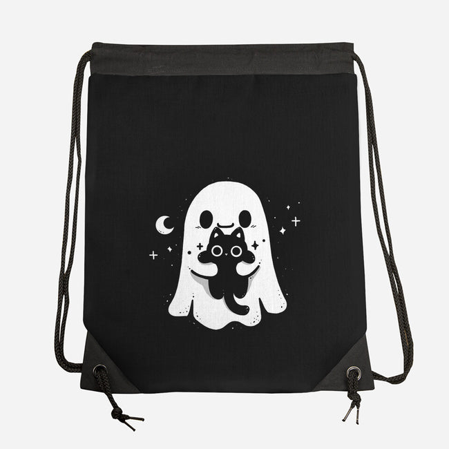 Ghost Kitten-None-Drawstring-Bag-Vallina84