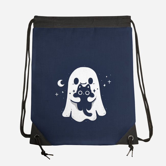 Ghost Kitten-None-Drawstring-Bag-Vallina84