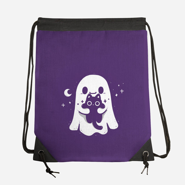 Ghost Kitten-None-Drawstring-Bag-Vallina84