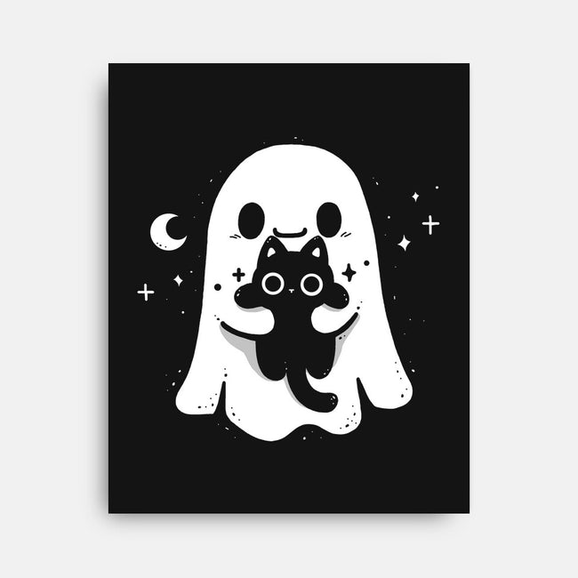 Ghost Kitten-None-Stretched-Canvas-Vallina84