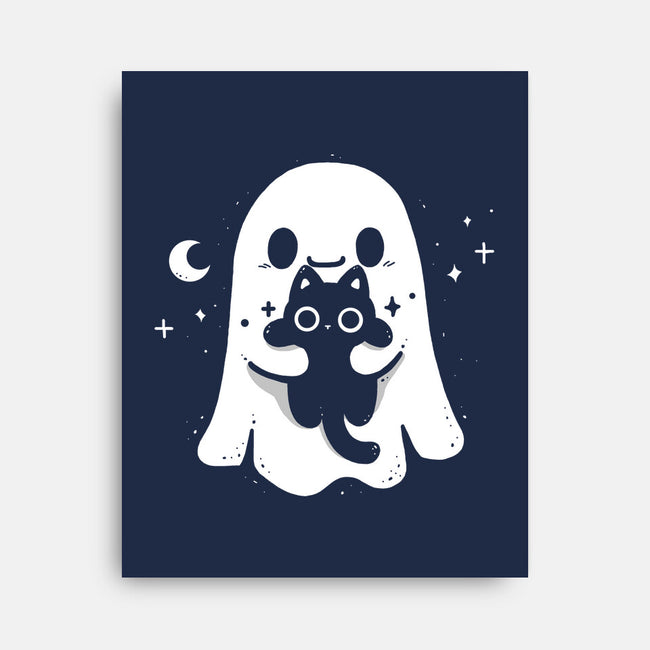Ghost Kitten-None-Stretched-Canvas-Vallina84