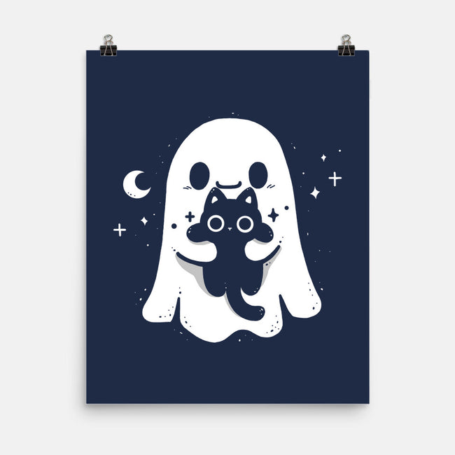Ghost Kitten-None-Matte-Poster-Vallina84