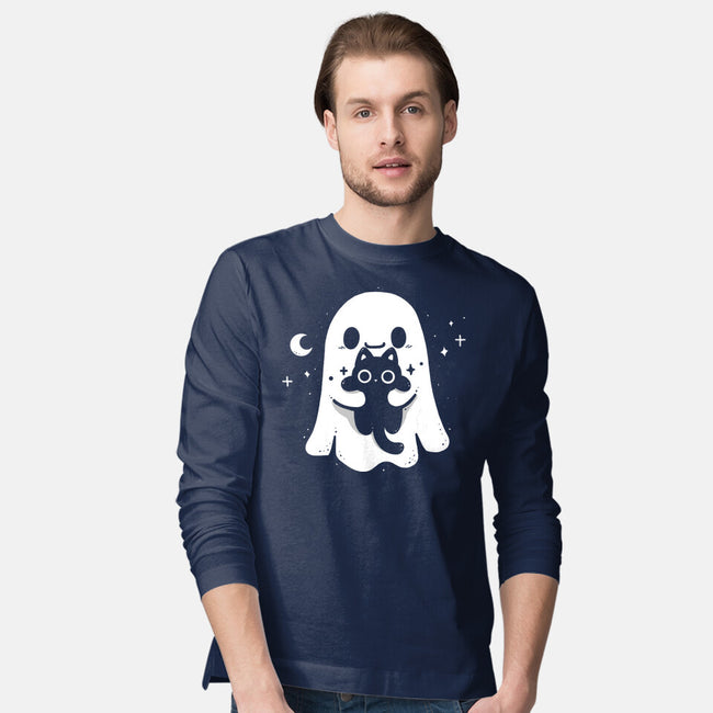 Ghost Kitten-Mens-Long Sleeved-Tee-Vallina84