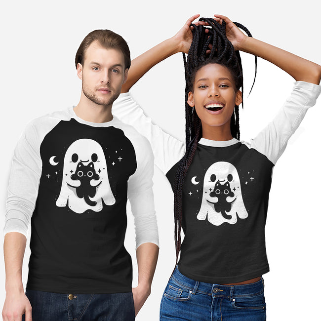 Ghost Kitten-Unisex-Baseball-Tee-Vallina84