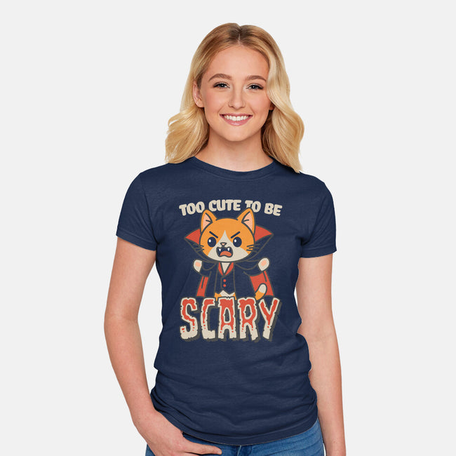 Too Cute To Be Scary-Womens-Fitted-Tee-Popnotic