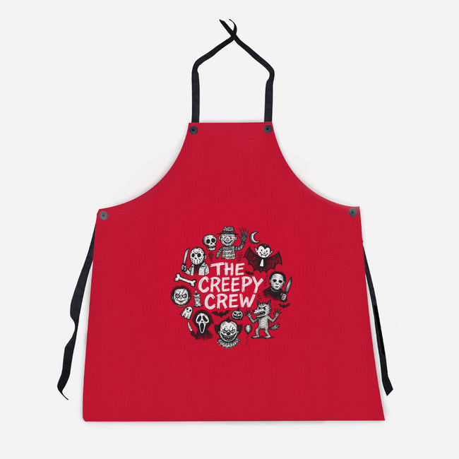 The Creepy Crew-Unisex-Kitchen-Apron-Popnotic