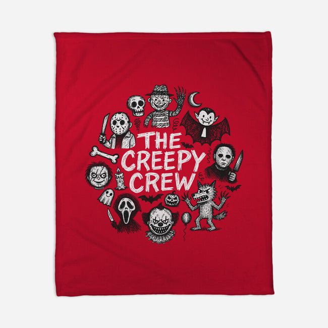 The Creepy Crew-None-Fleece-Blanket-Popnotic