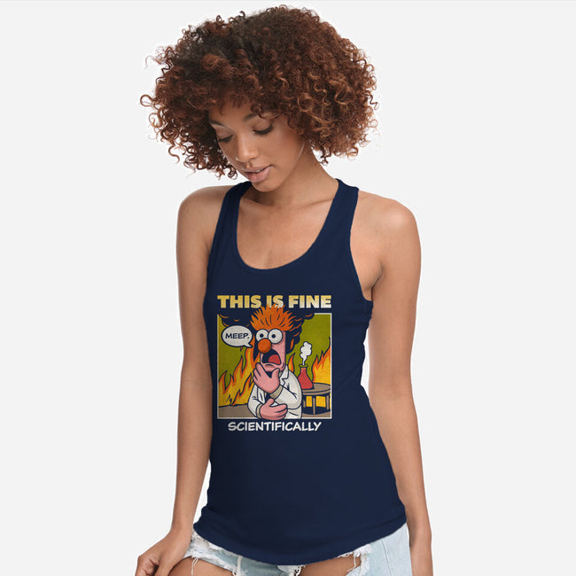 Scientifically Calculated Disaster-Womens-Racerback-Tank-Popnotic