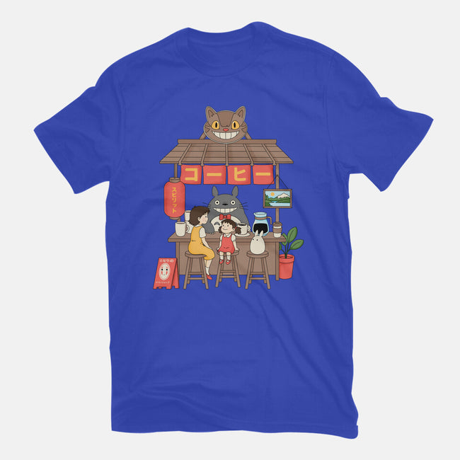 My Neighbor Coffee Shop-Womens-Fitted-Tee-Tri haryadi
