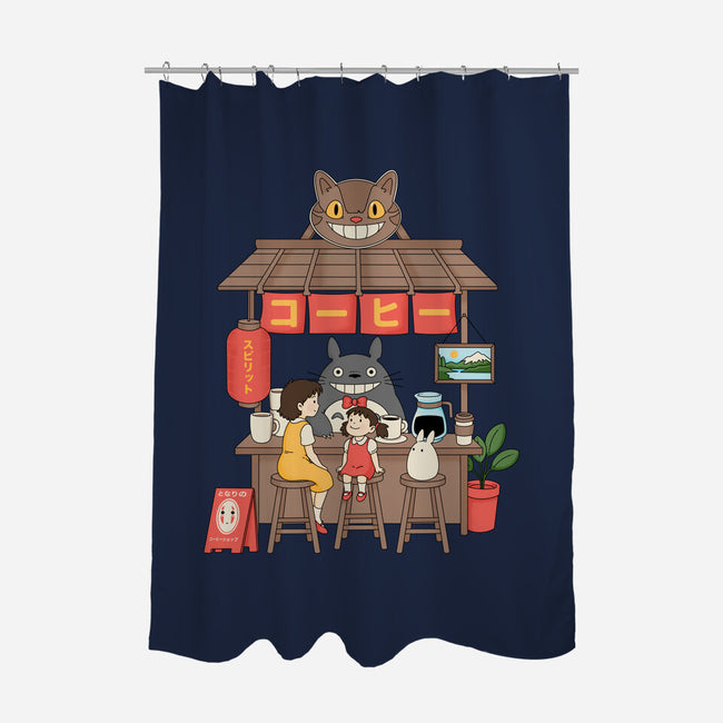 My Neighbor Coffee Shop-None-Polyester-Shower Curtain-Tri haryadi