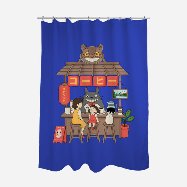 My Neighbor Coffee Shop-None-Polyester-Shower Curtain-Tri haryadi