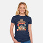 My Neighbor Coffee Shop-Womens-Fitted-Tee-Tri haryadi