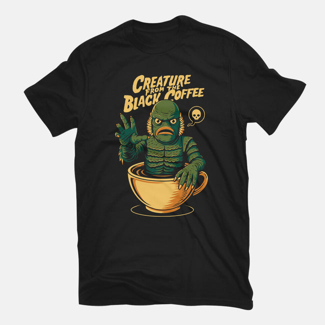 Creature From The Black Coffee-Mens-Heavyweight-Tee-Eoli Studio