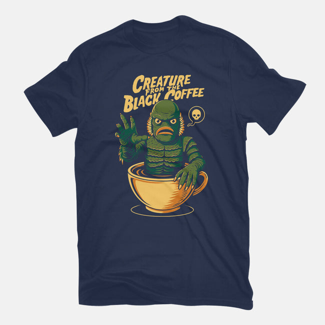 Creature From The Black Coffee-Mens-Heavyweight-Tee-Eoli Studio