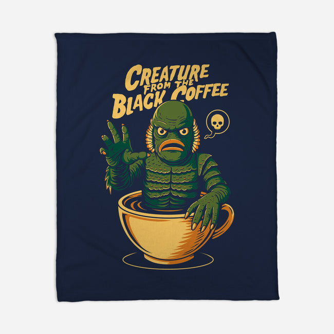 Creature From The Black Coffee-None-Fleece-Blanket-Eoli Studio