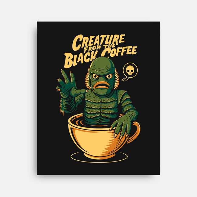 Creature From The Black Coffee-None-Stretched-Canvas-Eoli Studio