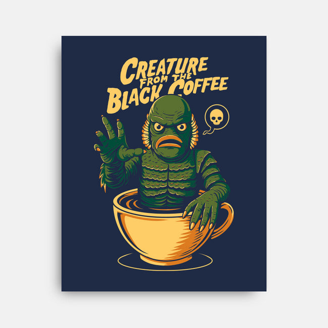 Creature From The Black Coffee-None-Stretched-Canvas-Eoli Studio
