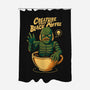 Creature From The Black Coffee-None-Polyester-Shower Curtain-Eoli Studio