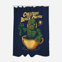 Creature From The Black Coffee-None-Polyester-Shower Curtain-Eoli Studio